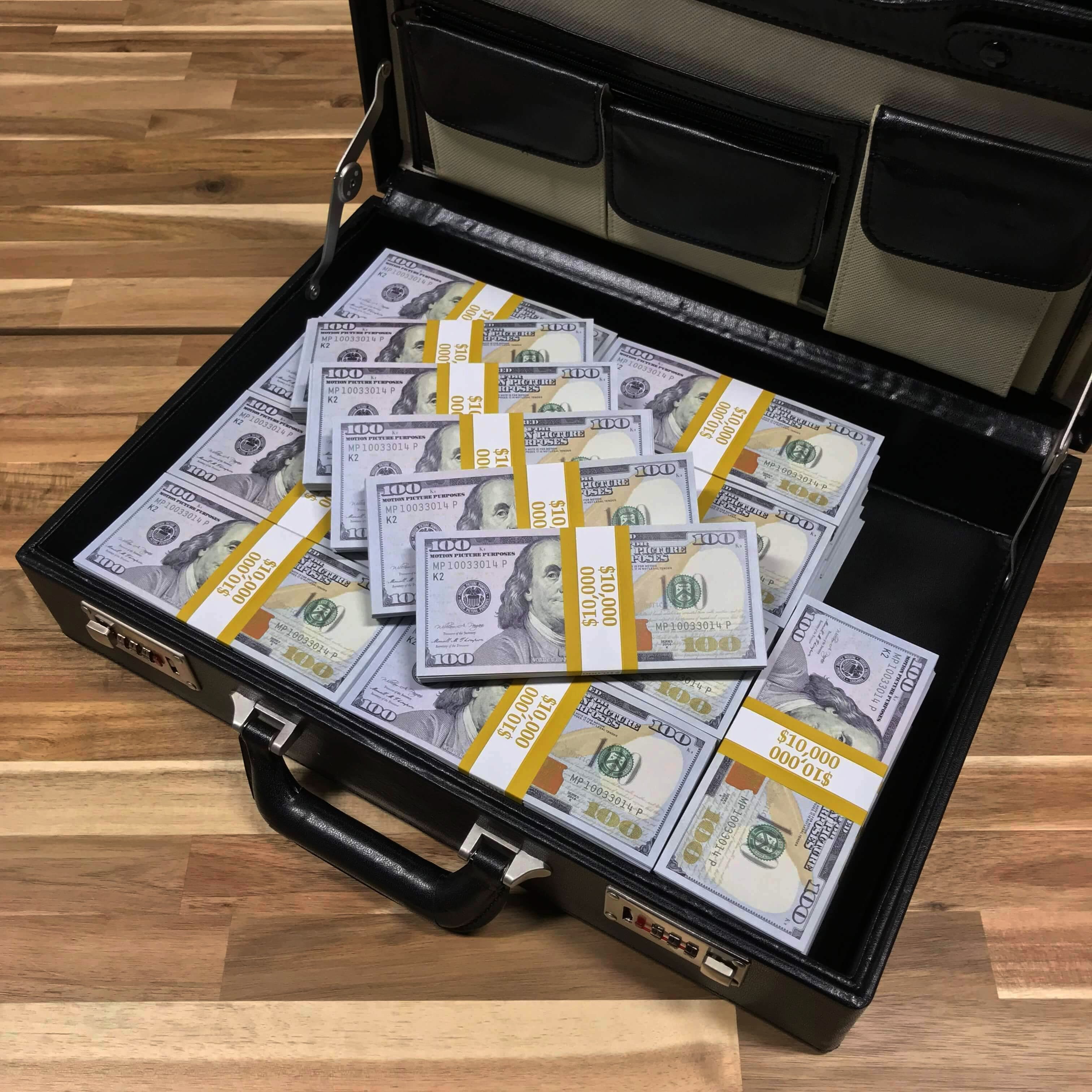 $500,000 BLANK FILLER New Series Stacks & Briefcase