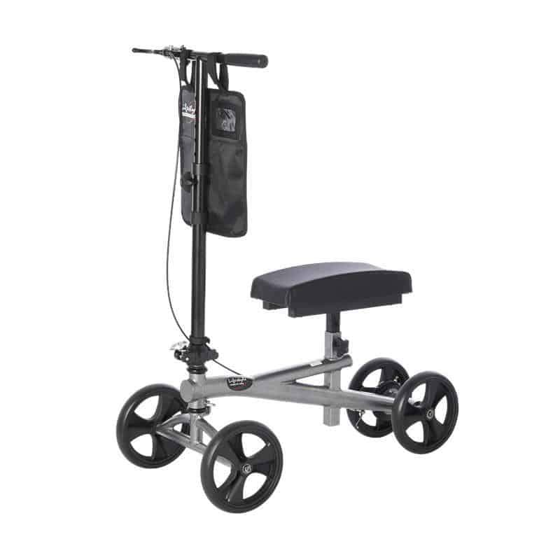 Lifestyle Mobility Aids Premium Bariatric Folding Knee Walker with 8" Wheels