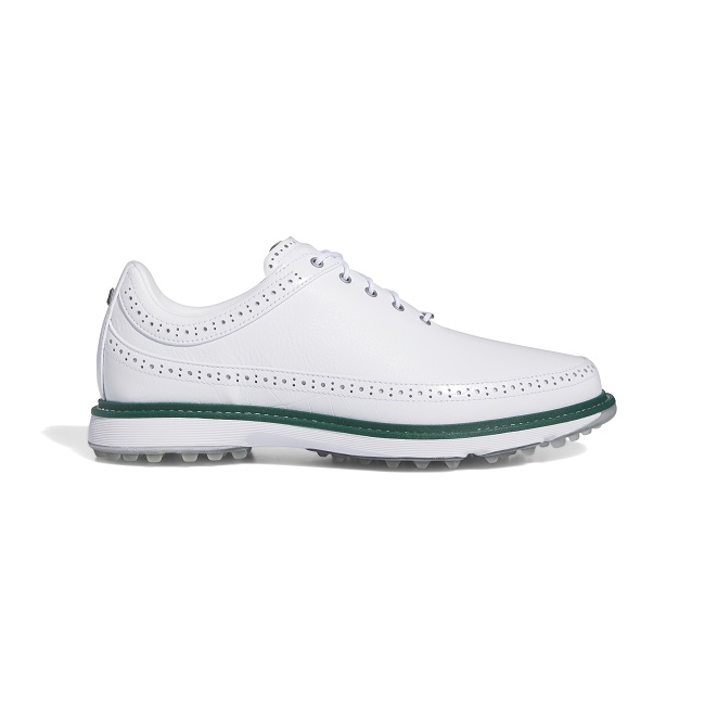 Adidas Golf Unisex MC80 Shoes Footwear White/Silver Metallic/Collegiate Green 7