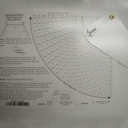 Dust Board Hinge Plate Protractor