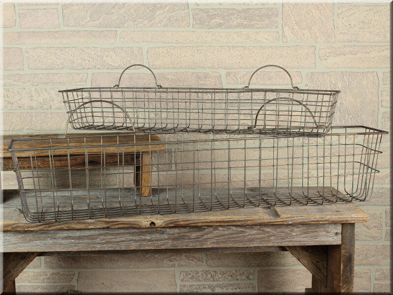 Large Long Wall Basket Set 2