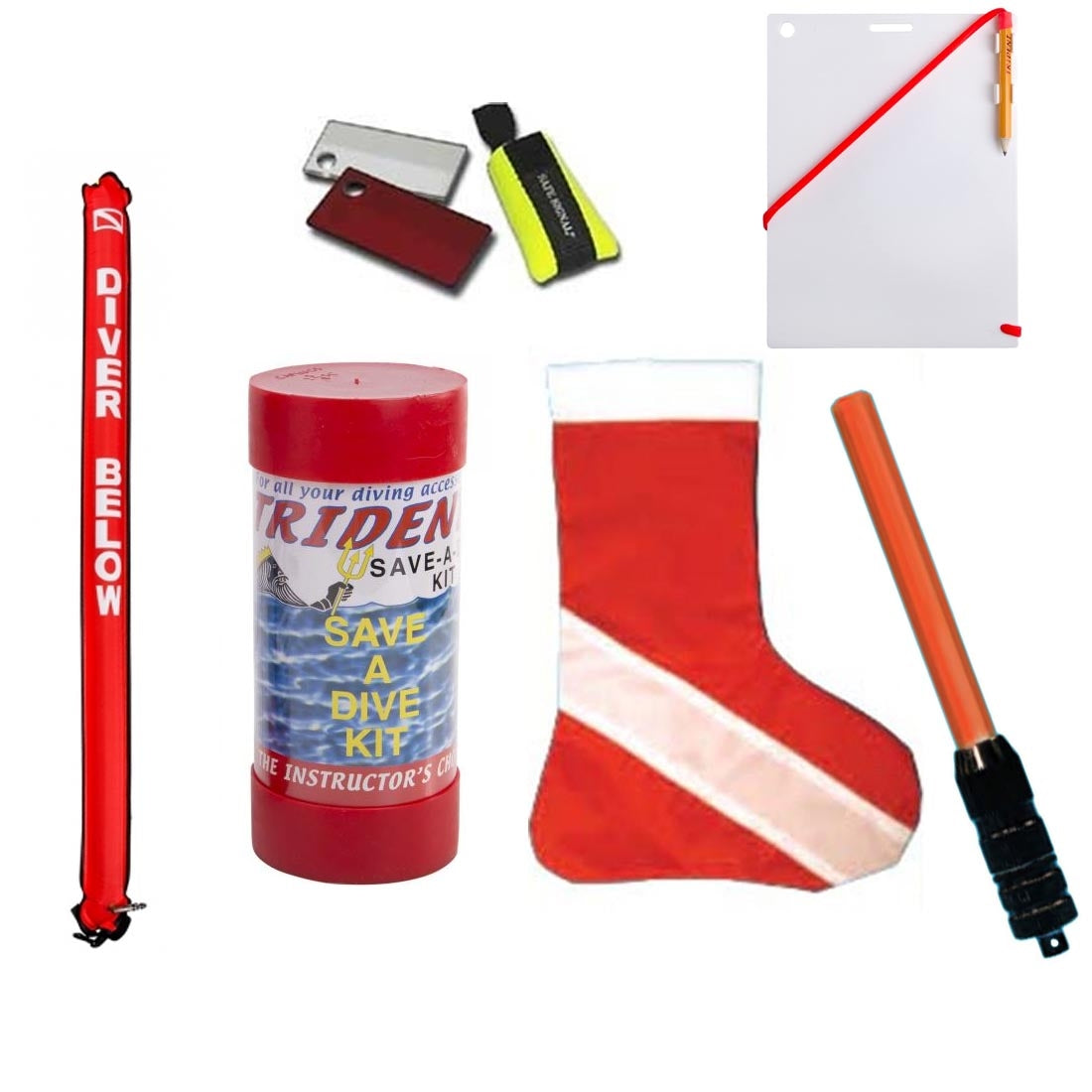 Scuba Diver Premium Holiday Stocking Full of Goodies Accessories