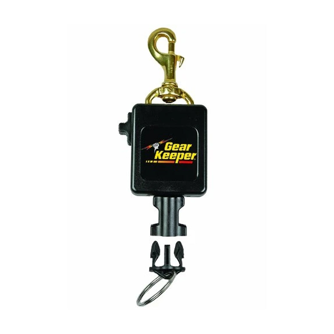 Gear Keeper RT3-0083 Locking Scuba Diving Console 24oz Force Retractor Brass Snap Clip Mount