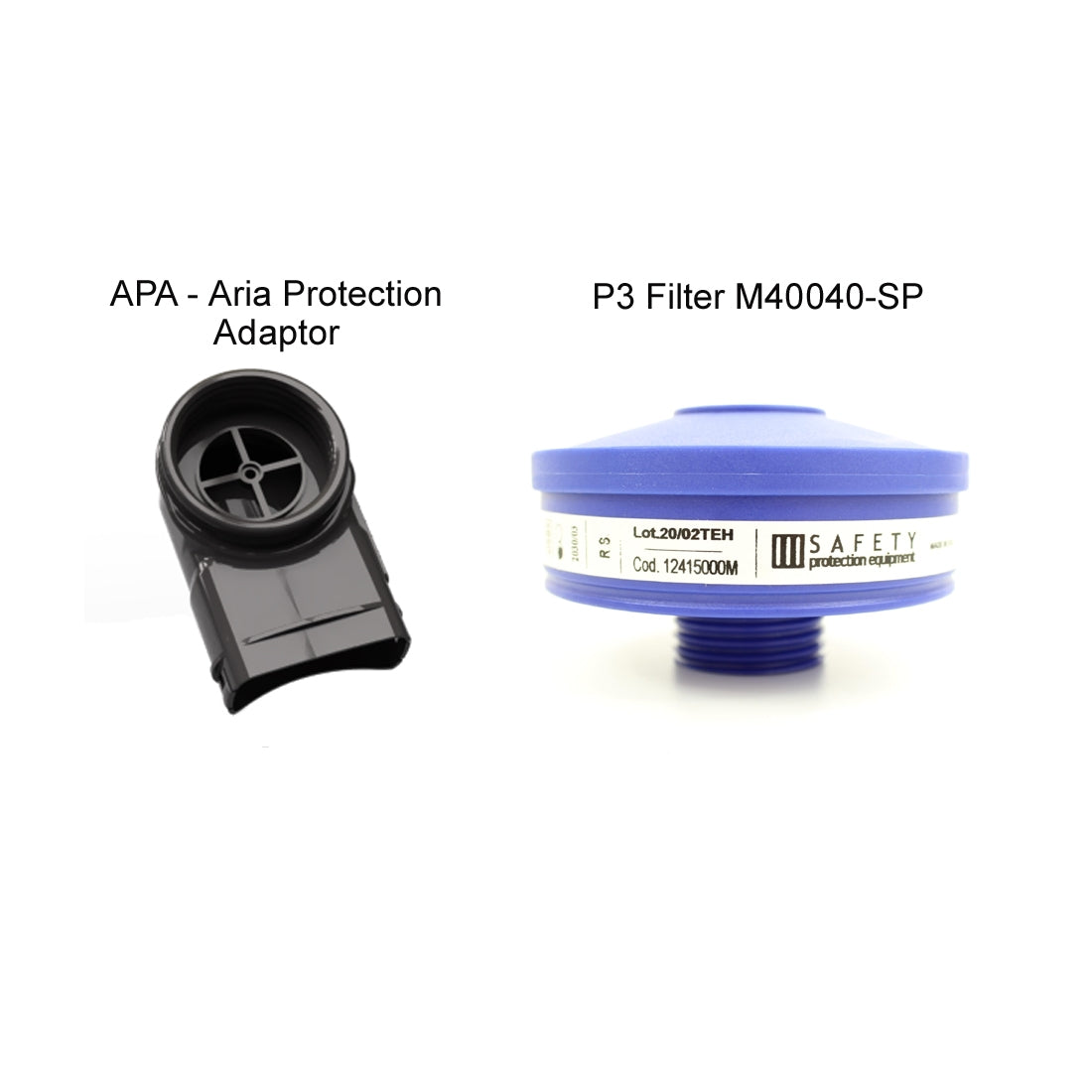 Ocean Reef P3 COVID-19 EMERGENCY adaptations for Aria Full Face Mask - Adapter+ Filter ONLY