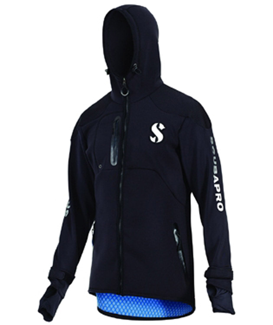 Scubapro Men's Premium Boat Coat Neoprene Hooded Jacket Topside Coat