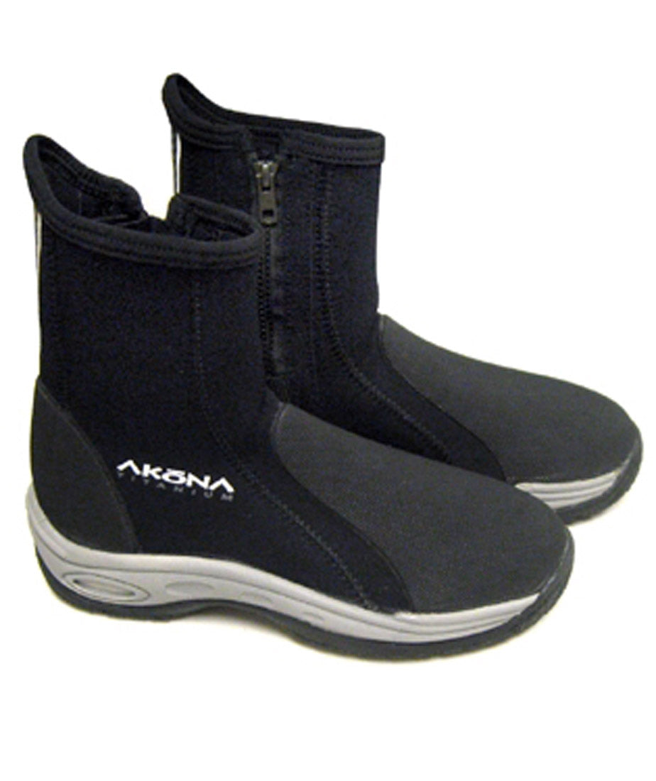 Akona AKBT161 6mm Deluxe Molded Sole Scuba Diving Booties with Heel and Toe Cap