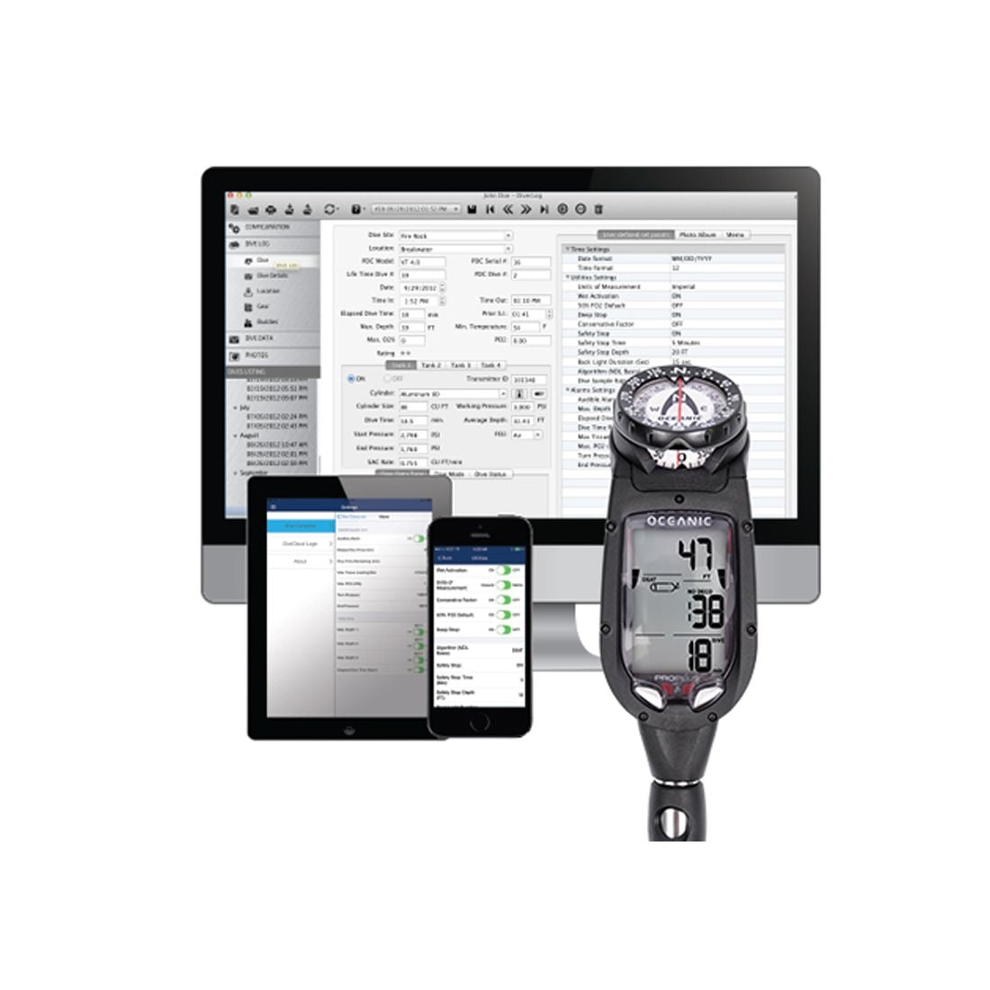 Oceanic Pro Plus 4.0 Scuba Diving Computer Console with Compass