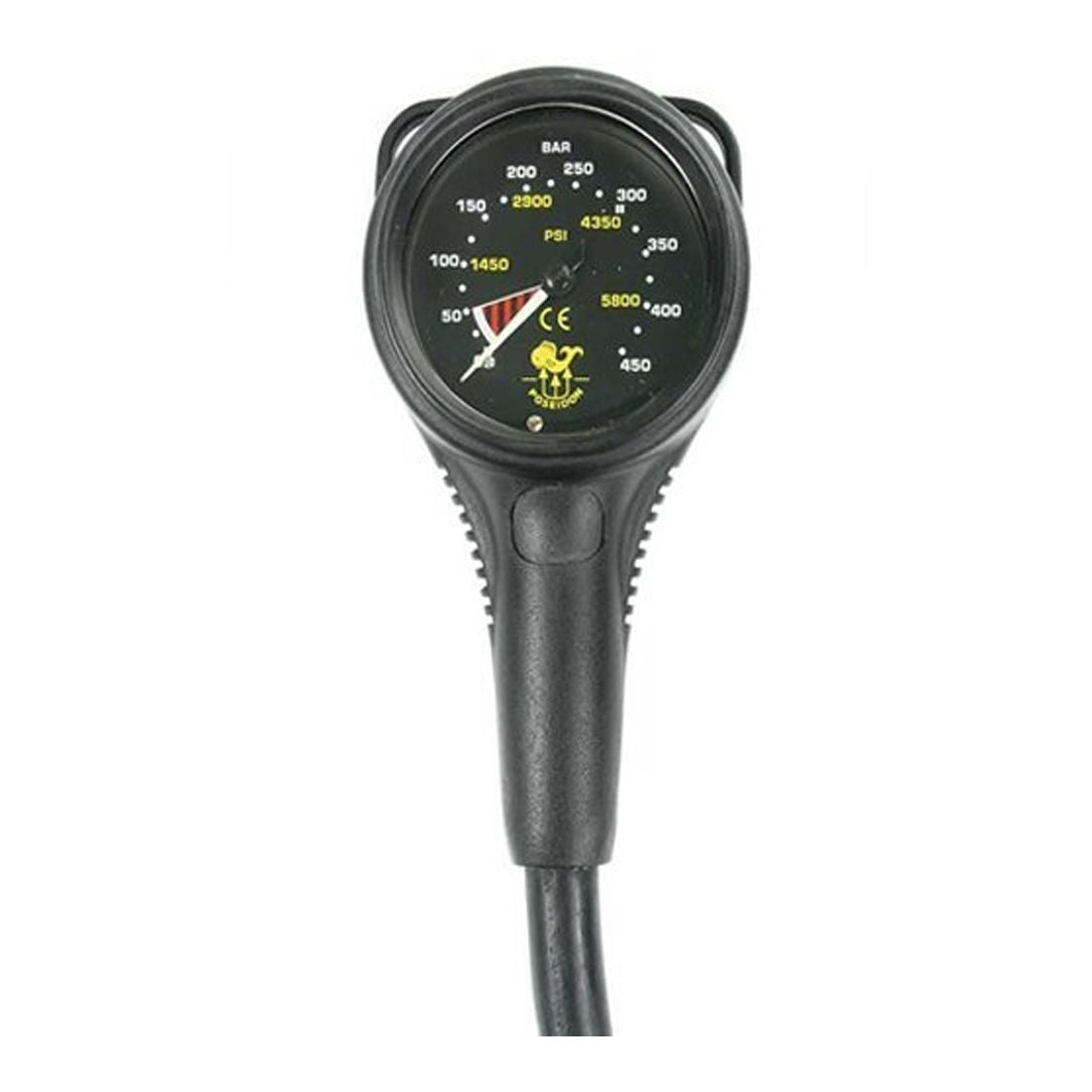 Poseidon Cirrus Pressure Gauge with Hose PSI Scuba Diving Gauge