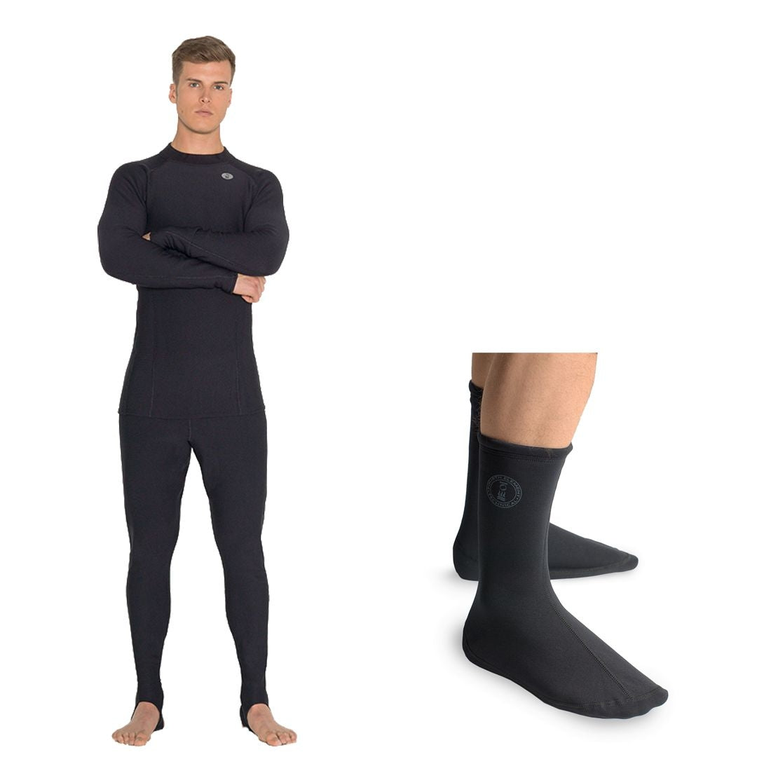 4th Element Men's Xerotherm 3-Piece Set Drysuit Undergarment - Top, Leggings and Socks