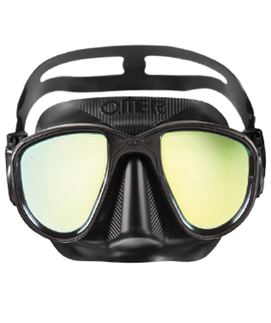 OMER Alien Black Mirrored Lens Mask for Spearfishing and Freediving