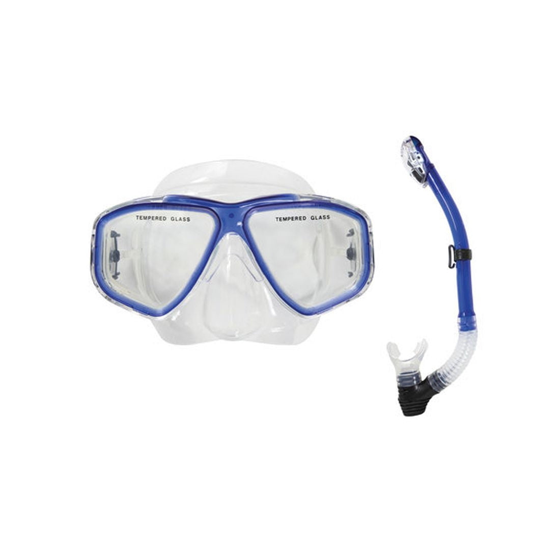 Oceanways Caribbean Mask Snorkel Combo Snorkeling Set