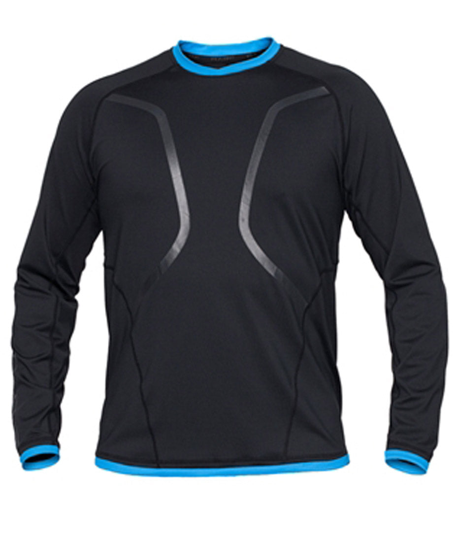 Bare Men's LONG Sleeve Black Watershirt Rash Guard with 50+ SPF UV Protection