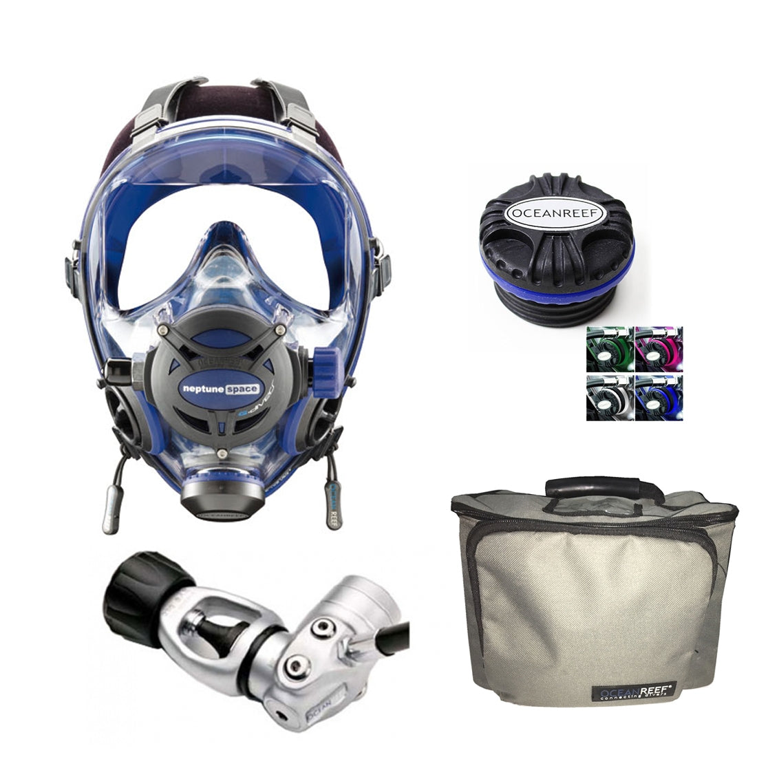 Ocean Reef Neptune Space G. Divers Series Deluxe Package Full Face Mask Set Package