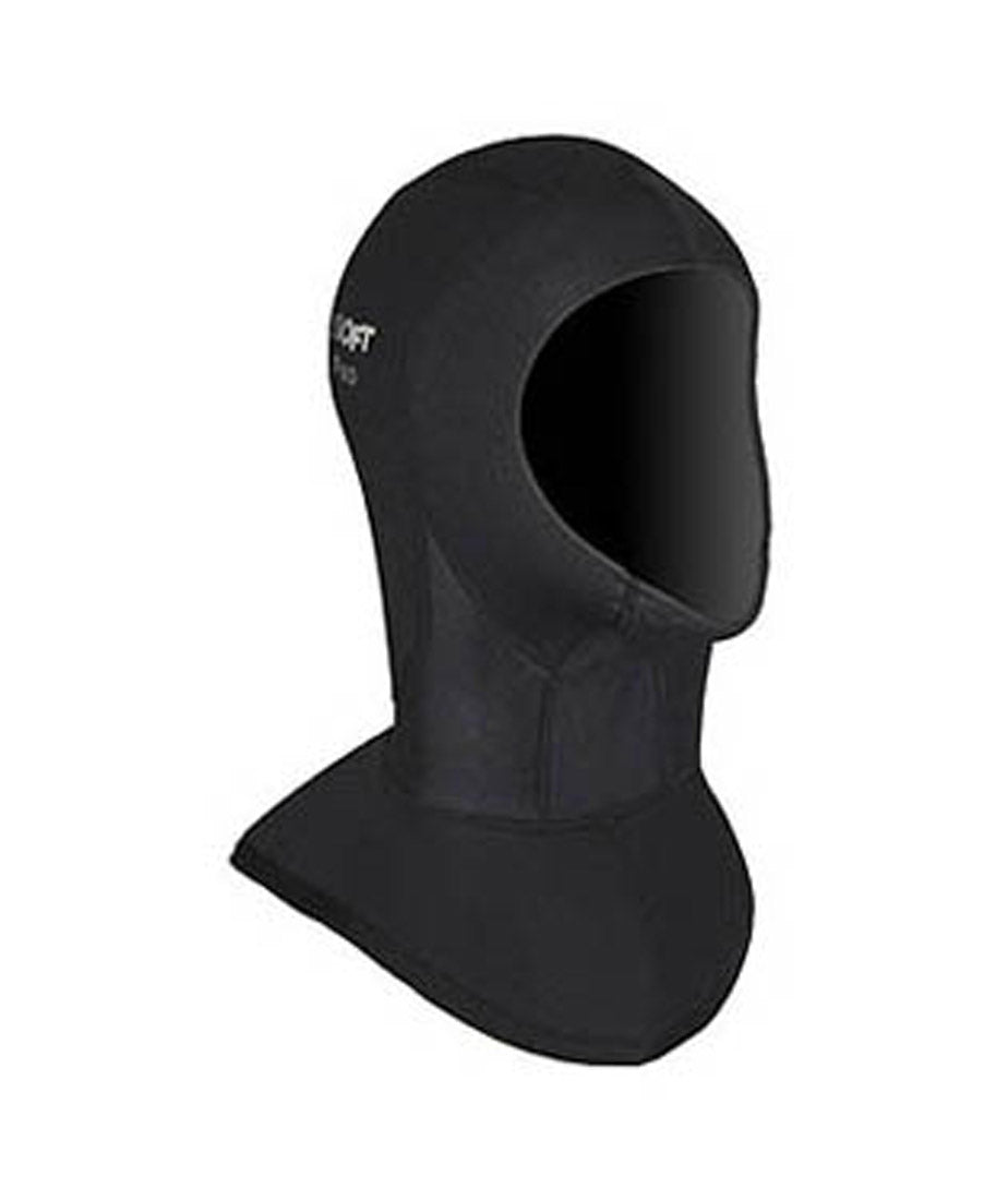 SeaSoft TI Titanium PRO 6mm Wetsuit Hood with Rubber Face Seal - Scuba Diving