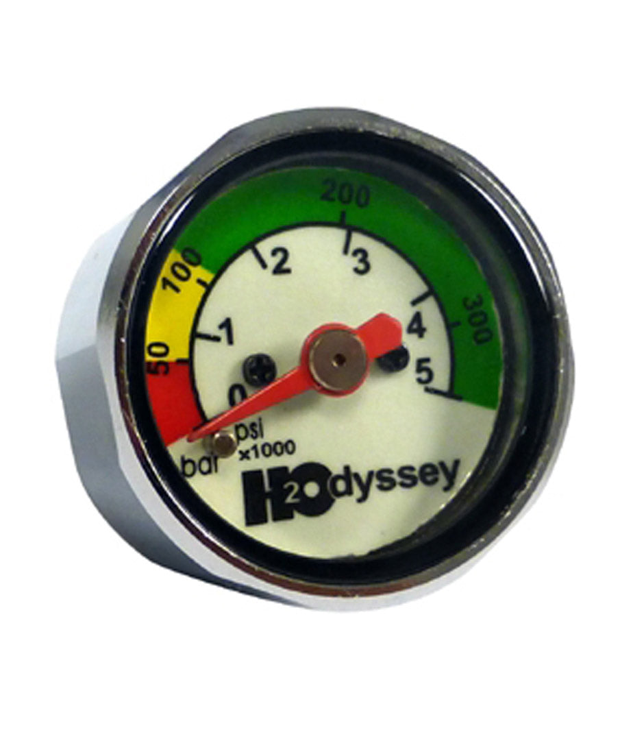 H2Odyssey Pony Gauge Bottle Fill Pressure Checker for Scuba Diving