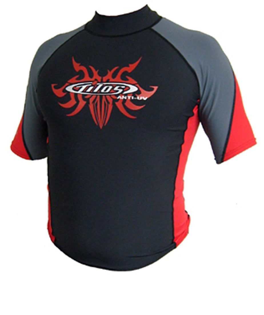 Tilos Short Sleeve 6 oz. Mens Rash Guard for Diving, Surfing