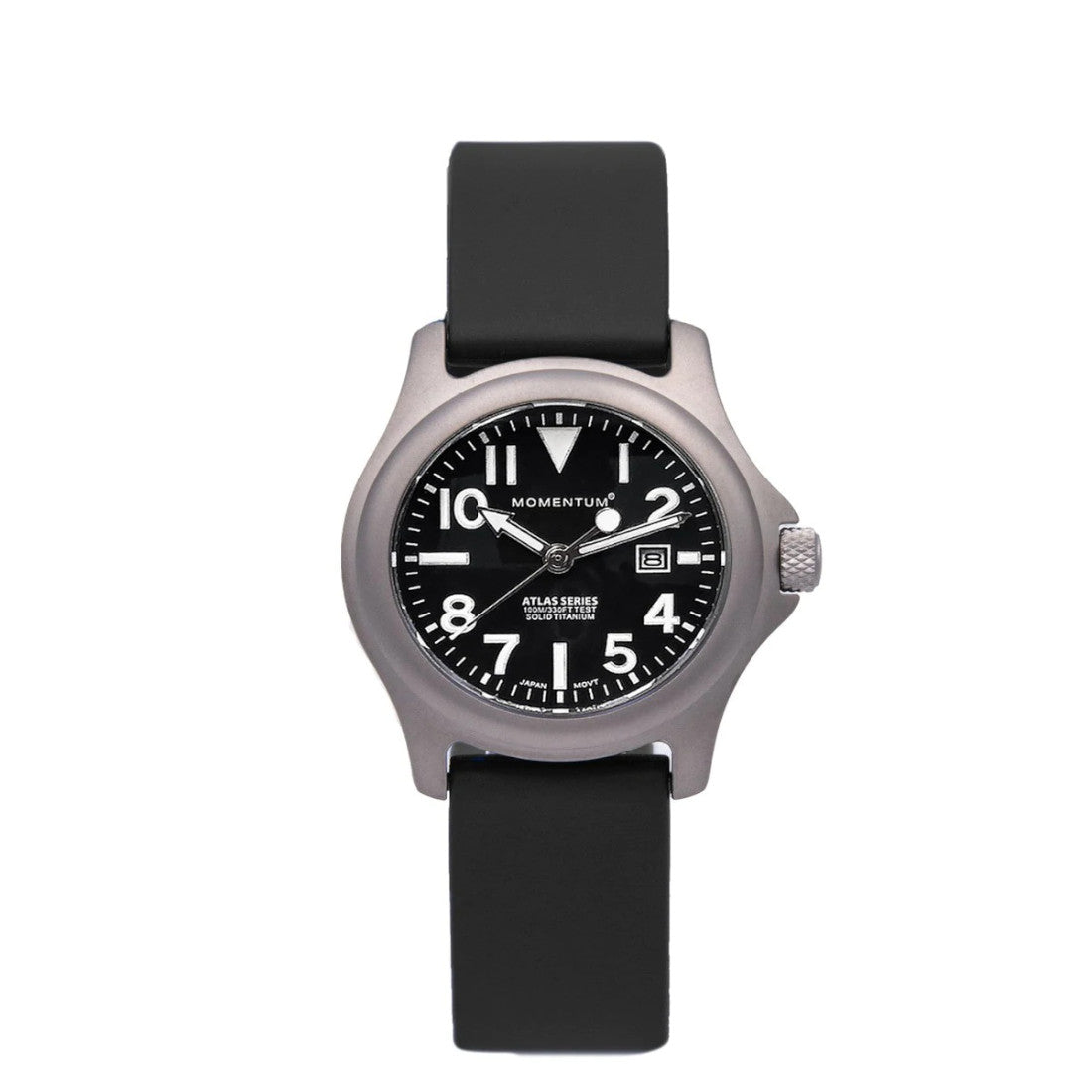 Momentum Atlas ti Solid Titanium Dive Watch w/ SLK Rubber Strap ALL COLOR OPTIONS