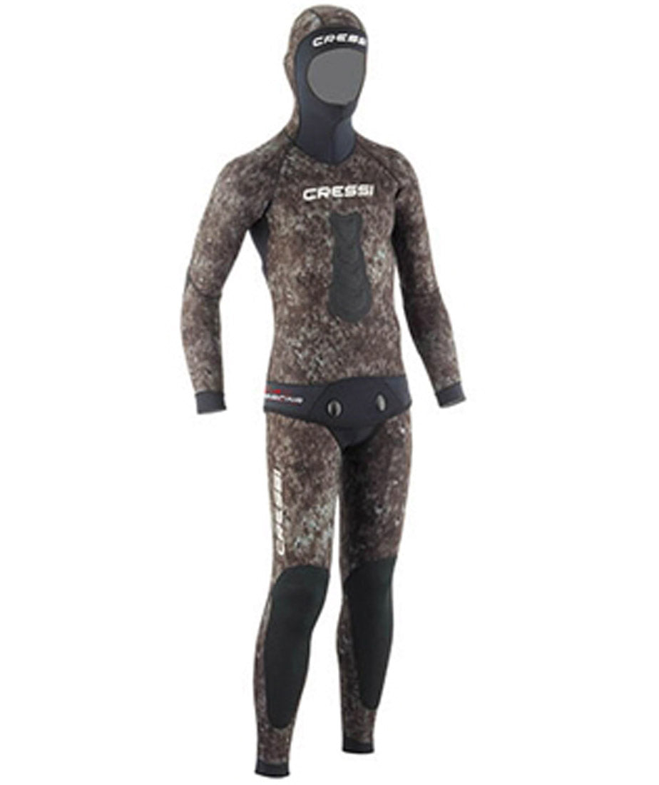 Cressi Tracina 5mm 2-piece Camo Freediving & Spearfishing Open Cell Neoprene Wetsuits