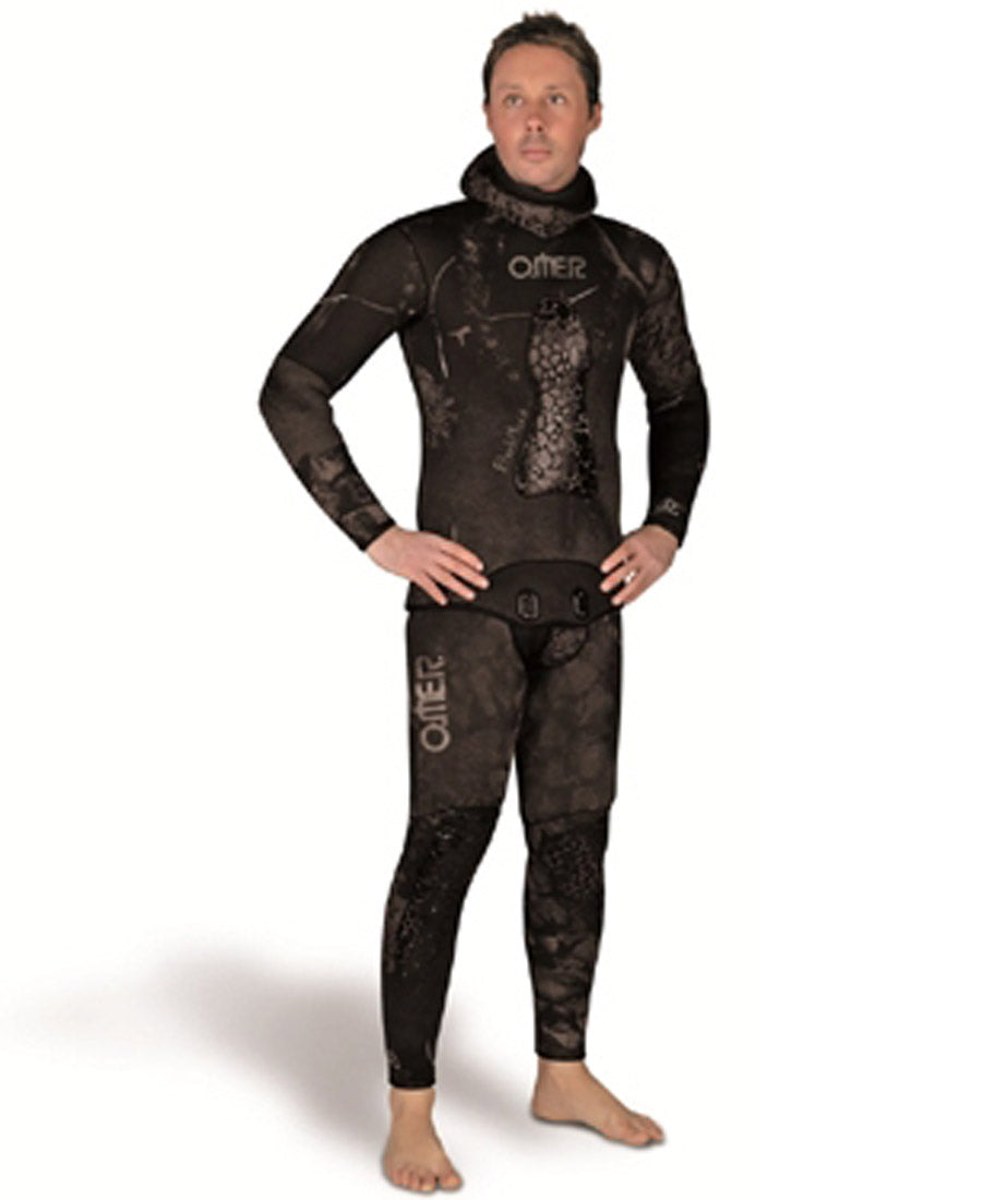 7mm OMER Black Moon Mens Freediving & Spearfishing Camo 2 Piece Wetsuits - Top and Bottom