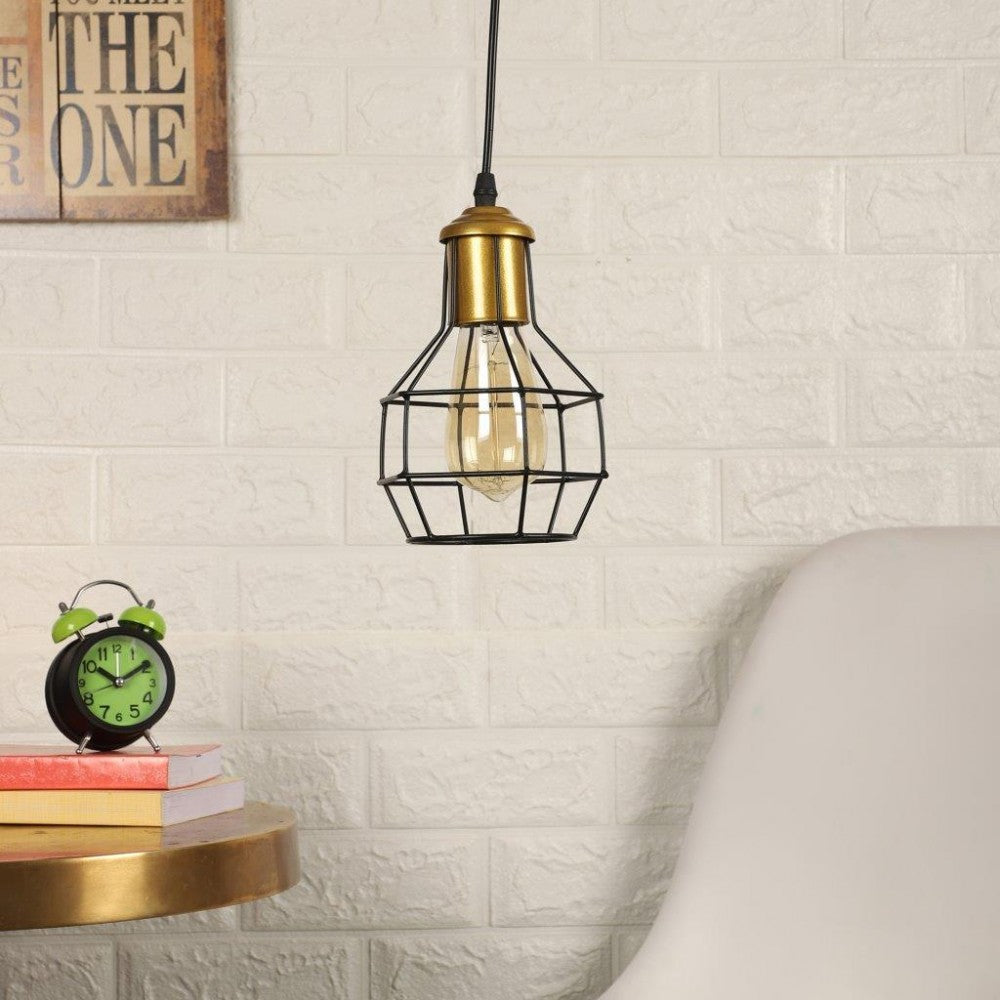 Z 021 1LP EDISON- Raven Black Metal Hanging Light