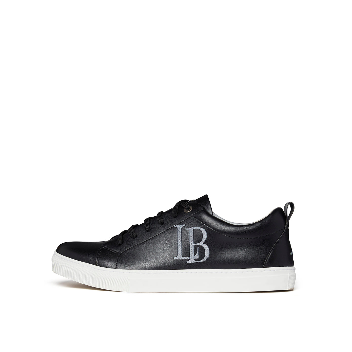 LB Black Apple Leather Sneakers Men