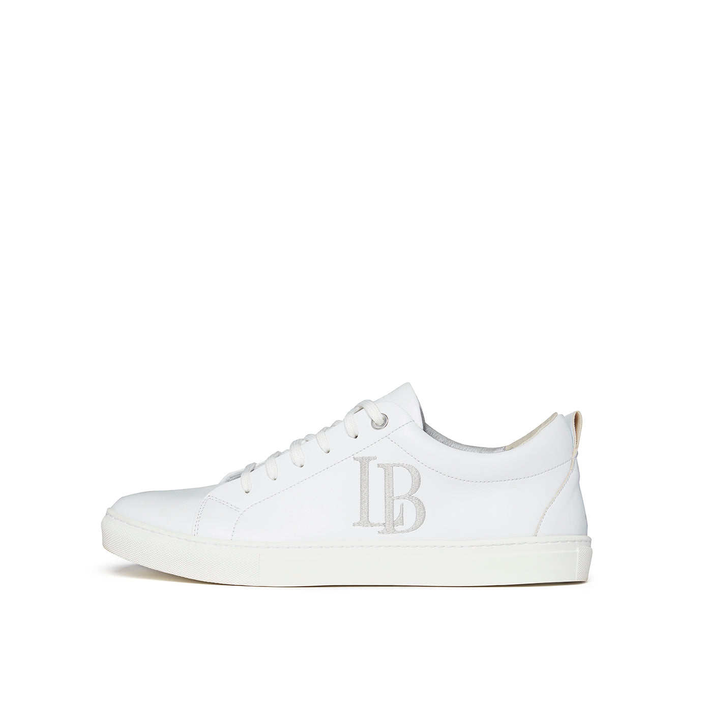 LB White Apple Leather Sneakers Men