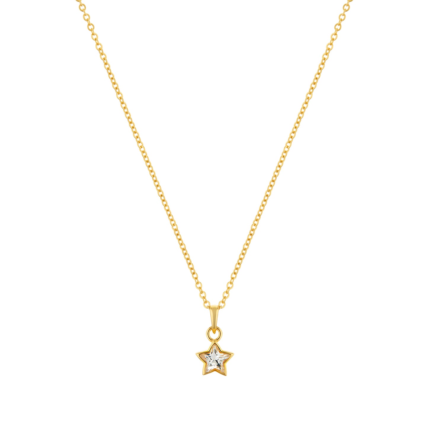 Divine Star Gold plated sterling silver Necklace