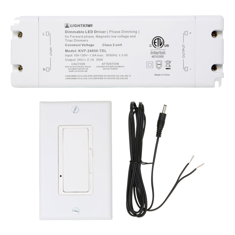 Hardwire Kit, Direct Wire for LED Under Cabinet Lighting - 50 Watt