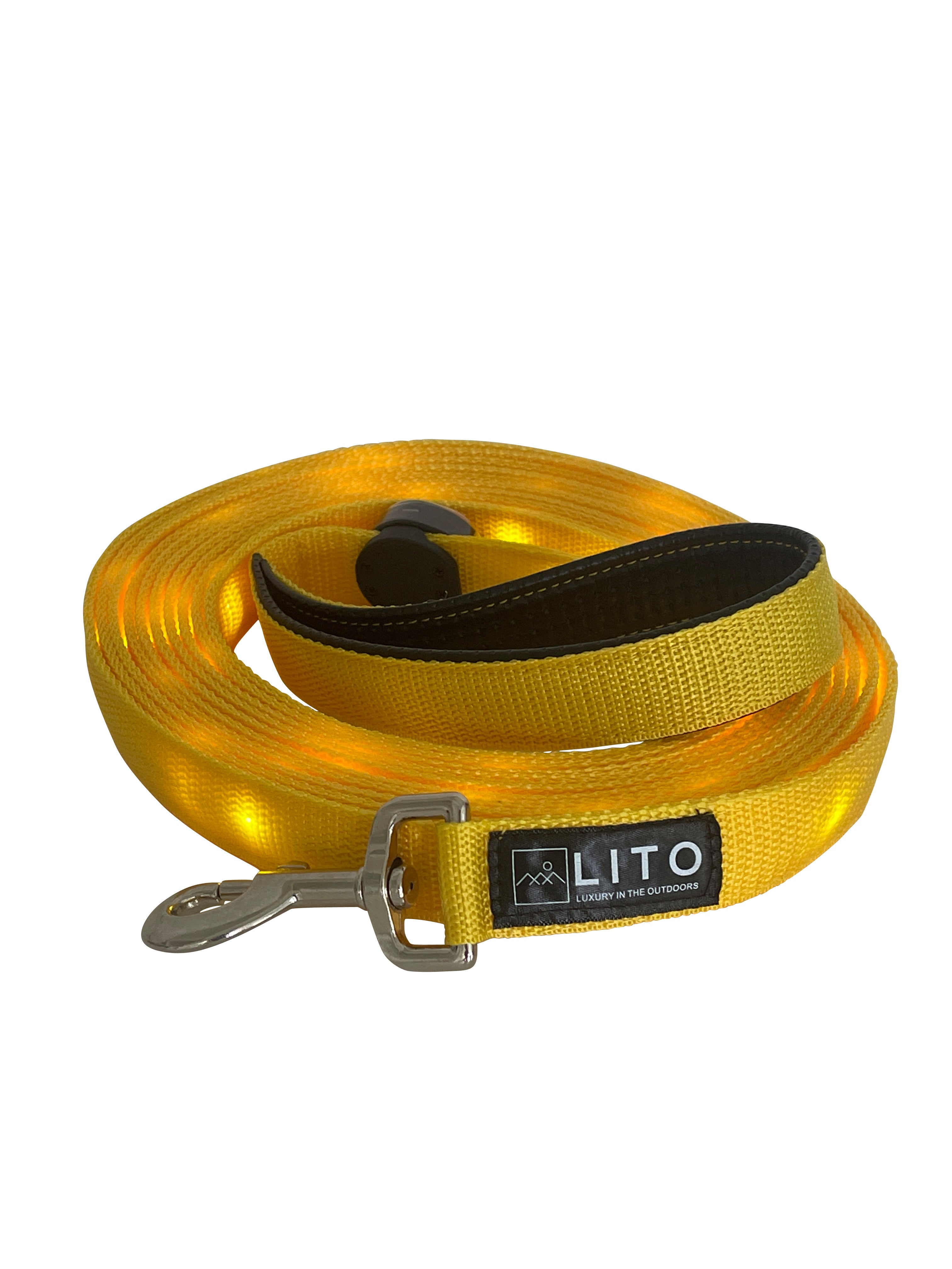 Light Up Dog Leash - Yellow