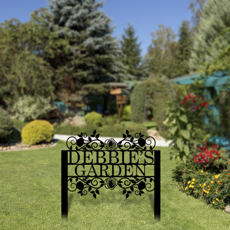 Floral Garden Yard Sign