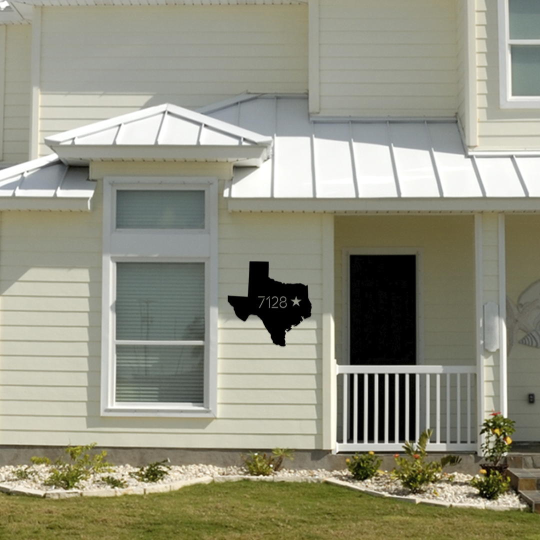 Texas Address Sign