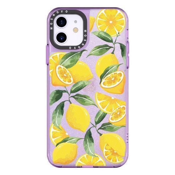 Lemon Glitter Phone Case - iPhone 11 Case