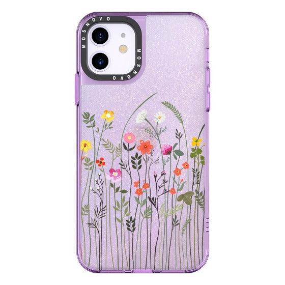 Tiny Wildflower Glitter Phone Case - iPhone 11 Case