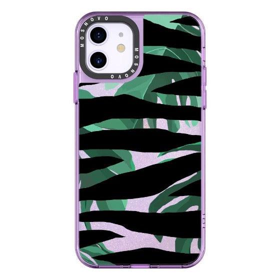 Zebra Stripes Glitter Phone Case - iPhone 11 Case