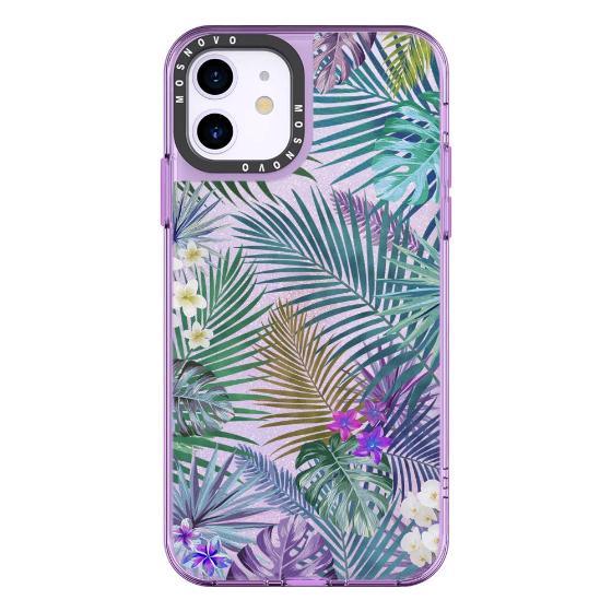 Tropical Forests Glitter Phone Case - iPhone 11 Case