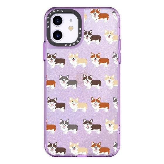 Cute Corgi Glitter Phone Case - iPhone 11 Case