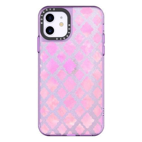 Flower Diamond Pattern Glitter Phone Case - iPhone 11 Case