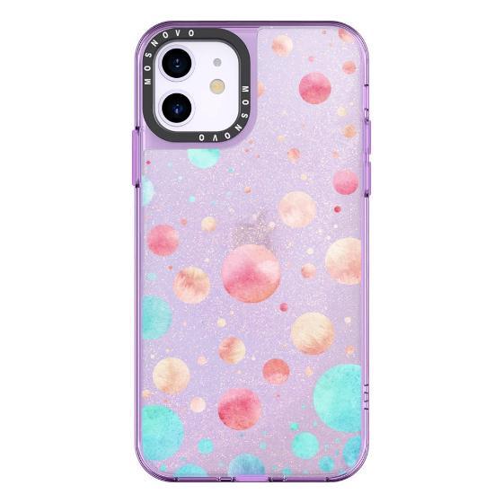 Colorful Bubbles Glitter Phone Case -  iPhone 11 Case