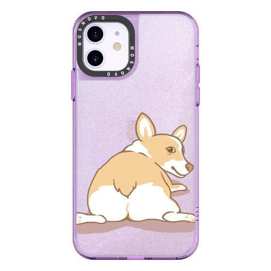 Corgi Dog Glitter Phone Case - iPhone 11 Case