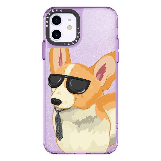 Cool Corgi Glitter Phone Case - iPhone 11 Case