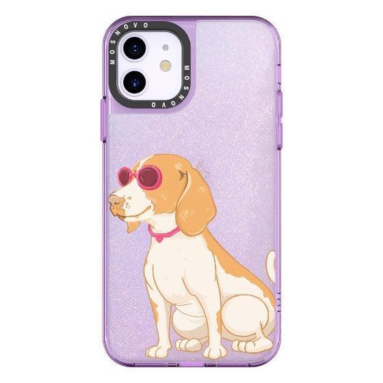 Beagle Glitter Phone Case - iPhone 11 Case