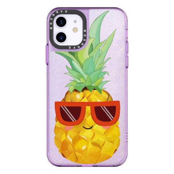 Cool Pineapple Glitter Phone Case - iPhone 11 Case