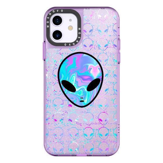 Space Alien Glitter Phone Case - iPhone 11 Case