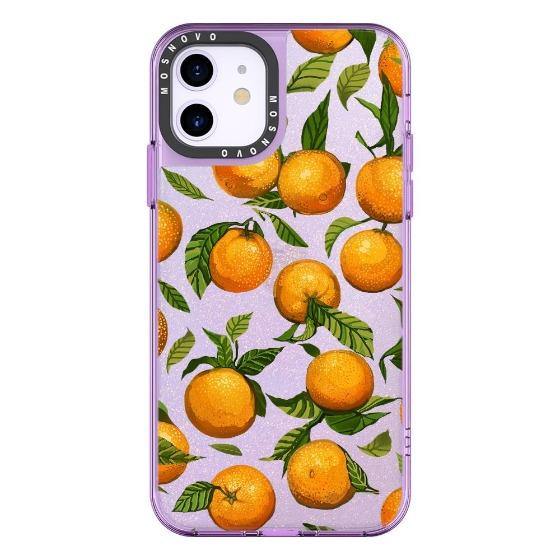 Orange Glitter Phone Case - iPhone 11 Case