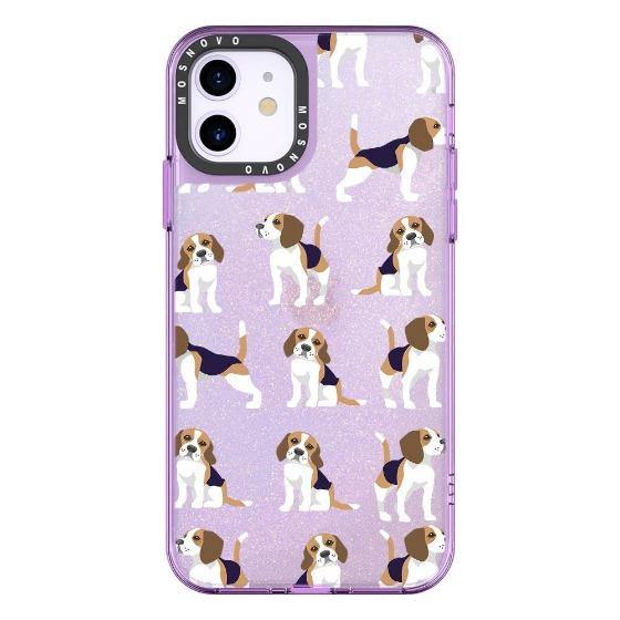 Cute Beagles Glitter Phone Case - iPhone 11 Case