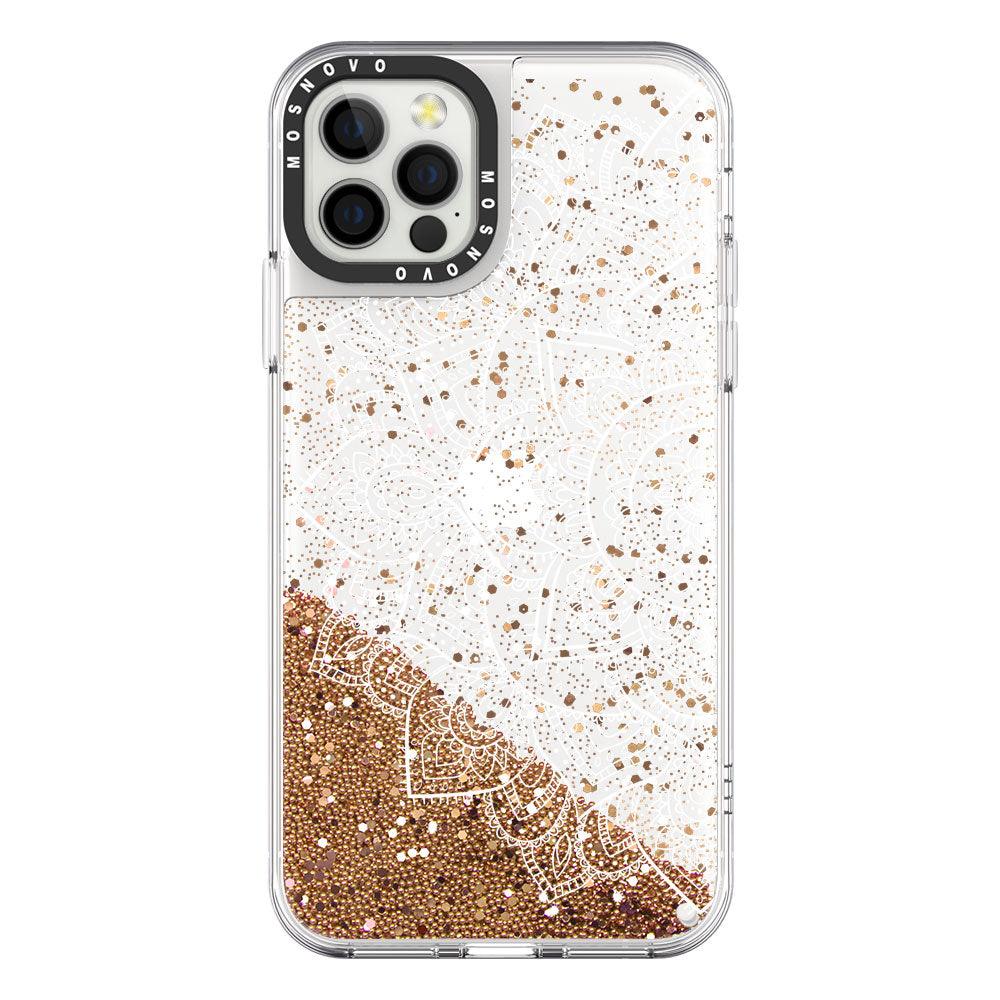 Half Mandala Glitter Phone Case - iPhone 12 Pro Max Case