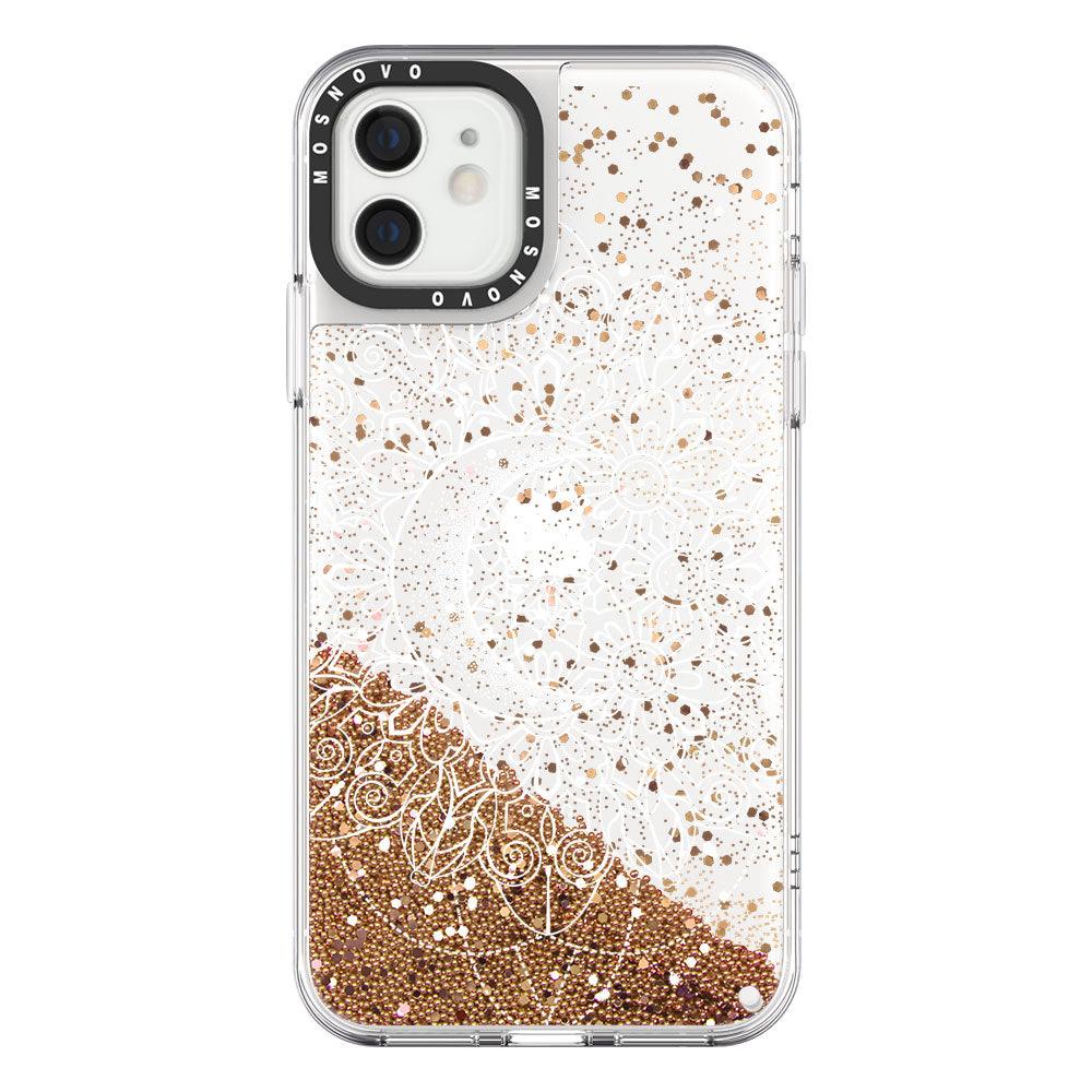 Moon Henna Glitter Phone Case - iPhone 12 Case