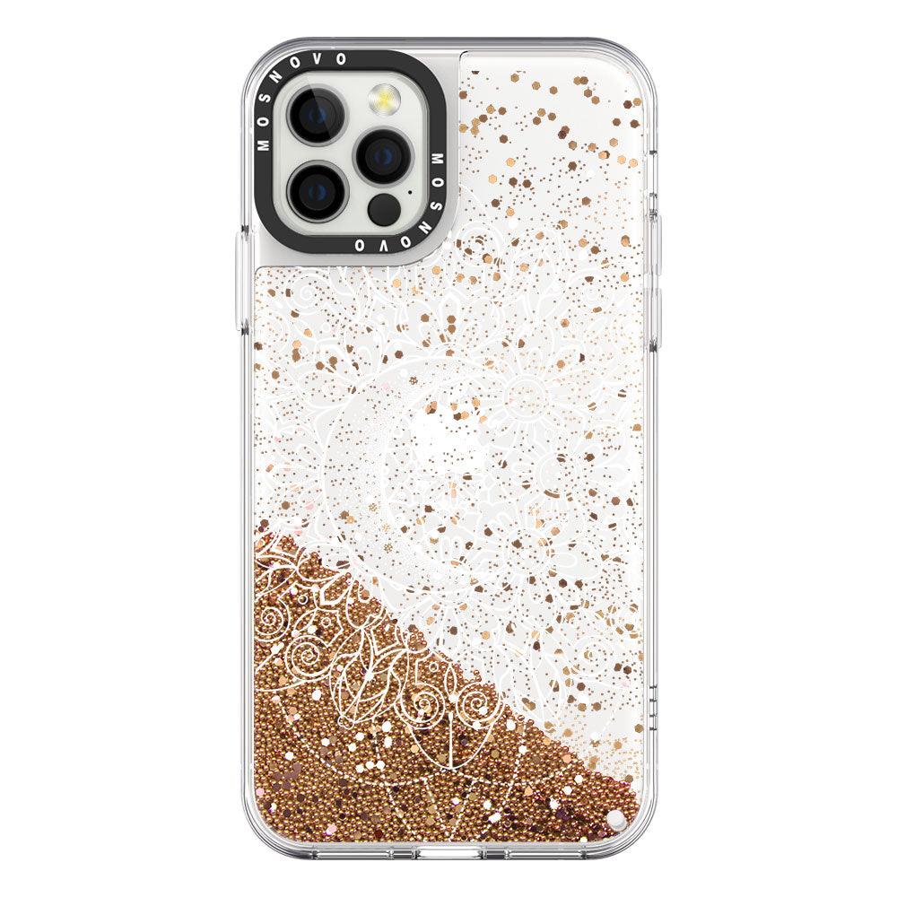 Moon Henna Glitter Phone Case - iPhone 12 Pro Max Case