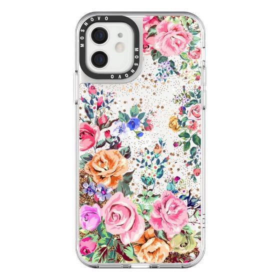 Rose Garden Glitter Phone Case - iPhone 12 Mini Case