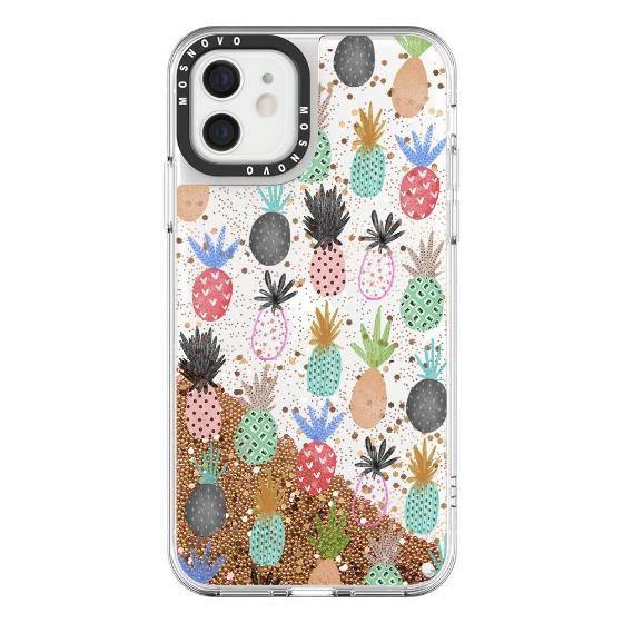 Cute Pineapple Glitter Phone Case - iPhone 12 Case